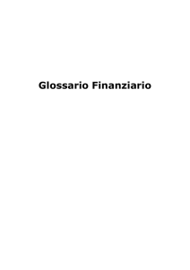 Glossario Finanziario - Studio Maggiolo Pedini Associati