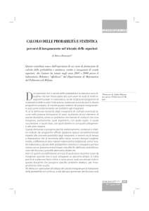 calcolo delle probabilità e statistica