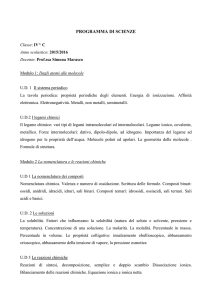 programma di scienze - Liceo "Alessandro Volta"