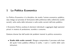1 La Politica Economica