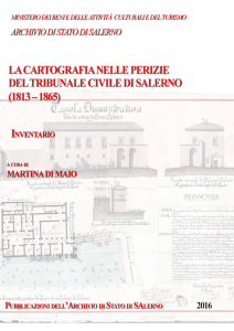 La cartografia nelle perizie del Tribunale Civile di Salerno 1813-1865