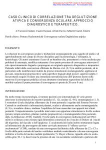 caso clinico di correlazione tra deglutizione atipica e