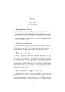 1 Introduzione: Diodo 2 Caratteristica Diodo 3 Rilevatore di Picco 4