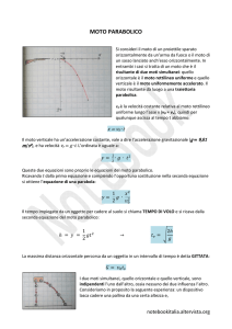 Moto parabolico - Notebook Italia