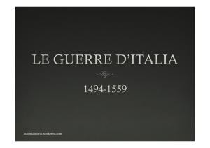 guerre italia 1494-1559 - lezionidistoria