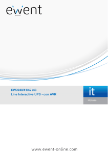 EW3940/41/42 /43 Line Interactive UPS - con AVR - eminent