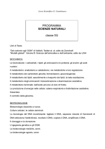 Scienze naturali - Liceo Scientifico Guido Castelnuovo