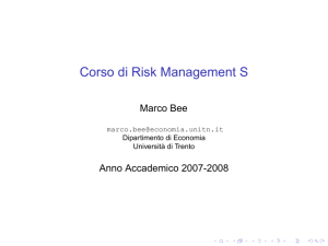 Corso di Risk Management S