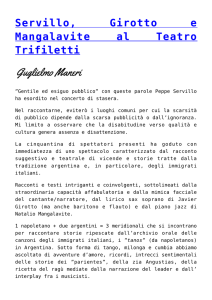 Servillo, Girotto e Mangalavite al Teatro Trifiletti,Jazz al Trifiletti con