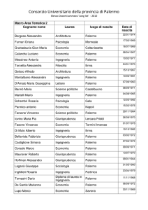 Long List - Consorzio Universitario della provincia di Palermo