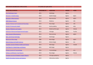 LISTA RIVISTE BIOMEDICHE OPEN ACCESS N° 2/2015 (27 aprile