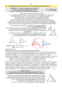 Geometria. Capitolo 2 - I triangoli