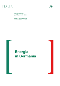 Il settore dell`energia in Germania