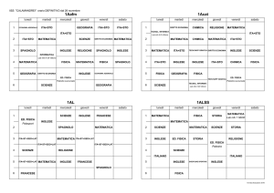orario DEFINITIVO dal 28 novembre