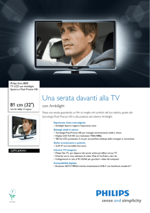 32PFL8404H/12 Philips TV LCD con Ambilight Spectra e Pixel