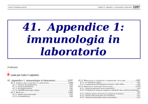 41. Appendice 1: immunologia in laboratorio