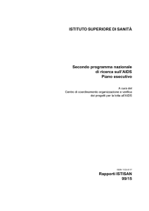 Secondo programma nazionale di ricerca sull`AIDS Piano esecutivo