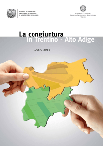 La congiuntura in Trentino - Alto Adige