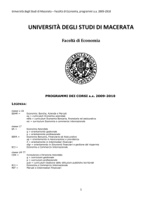 UNIVERSITÀ DEGLI STUDI DI MACERATA