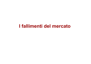 I fallimenti del mercato