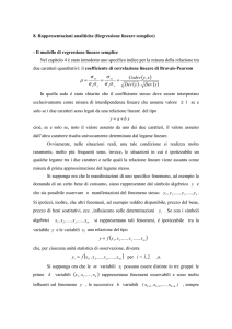 Capitolo 8 - Modello di regressione lineare