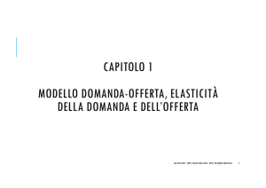 CAPITOLO 1 MODELLO DOMANDA