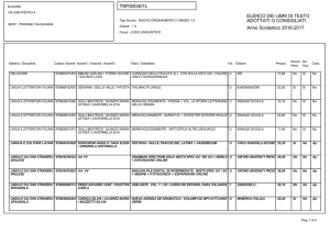TNPS00401L ELENCO DEI LIBRI DI TESTO ADOTTATI O