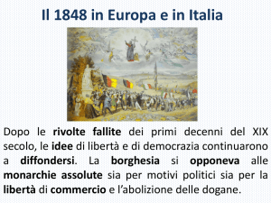 Il 1848 in Europa e in Italia