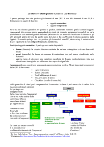 Le interfacce utente grafiche (Graphical User Interface)