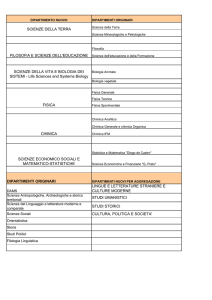 dipartimenti originari lingue e letterature straniere e culture moderne