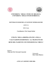 UNIVERSITA` DEGLI STUDI DI BOLOGNA