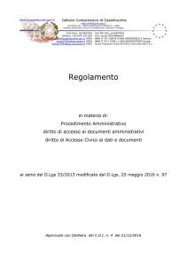 Art. 6 Avvio del procedimento - Istituto Comprensivo di Castellucchio