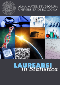 Brochure corsi di studio - Dipartimento di Scienze Statistiche