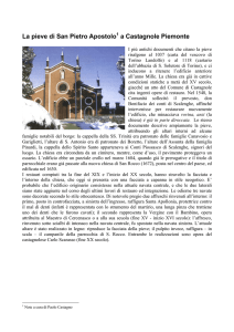 La pieve di San Pietro Apostolo a Castagnole Piemonte
