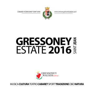 BROCHURE GRESSONEY WALSERFEST