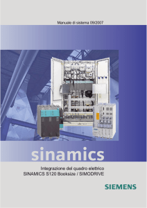 Integrazione del quadro elettrico, SINAMICS