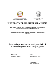 UNIVERSITÀ DEGLI STUDI DI PALERMO Biotecnologie
