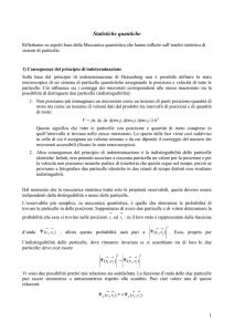 Le statistiche quantistiche