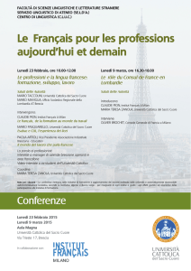 Locandina conferenze francese