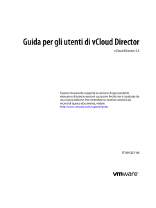 Guida per gli utenti di vCloud Director - vCloud Director 5.5