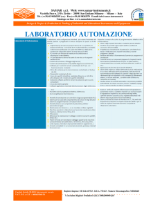 laboratorio automazione - SAMAR srl Catalogo Online