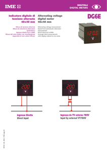 Indicatore digitale di tensione alternata 48x48 mm Alternating