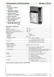 Modulo a 25 bit Commutatore seriale/parallelo