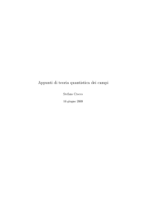 Appunti di teoria quantistica dei campi