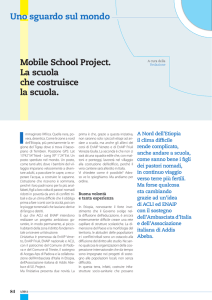 Mobile School Project. La scuola che costruisce la scuola