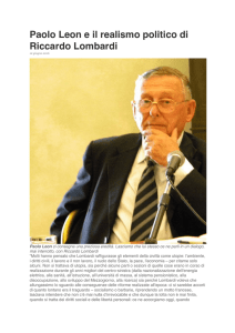 Paolo Leon e il realismo politico di Riccardo Lombardi
