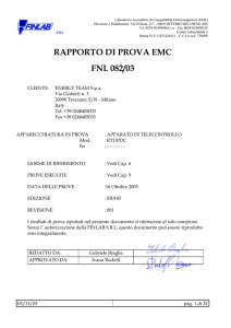 rapporto di prova emc fnl 082/03