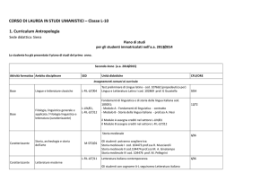 curriculum ANTROPOLOGIA