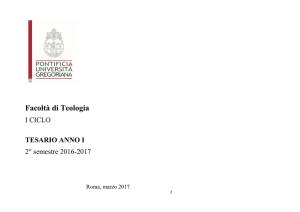 Tesario I° anno II° semestre 2016-17