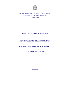 programmazione biennale liceo classico